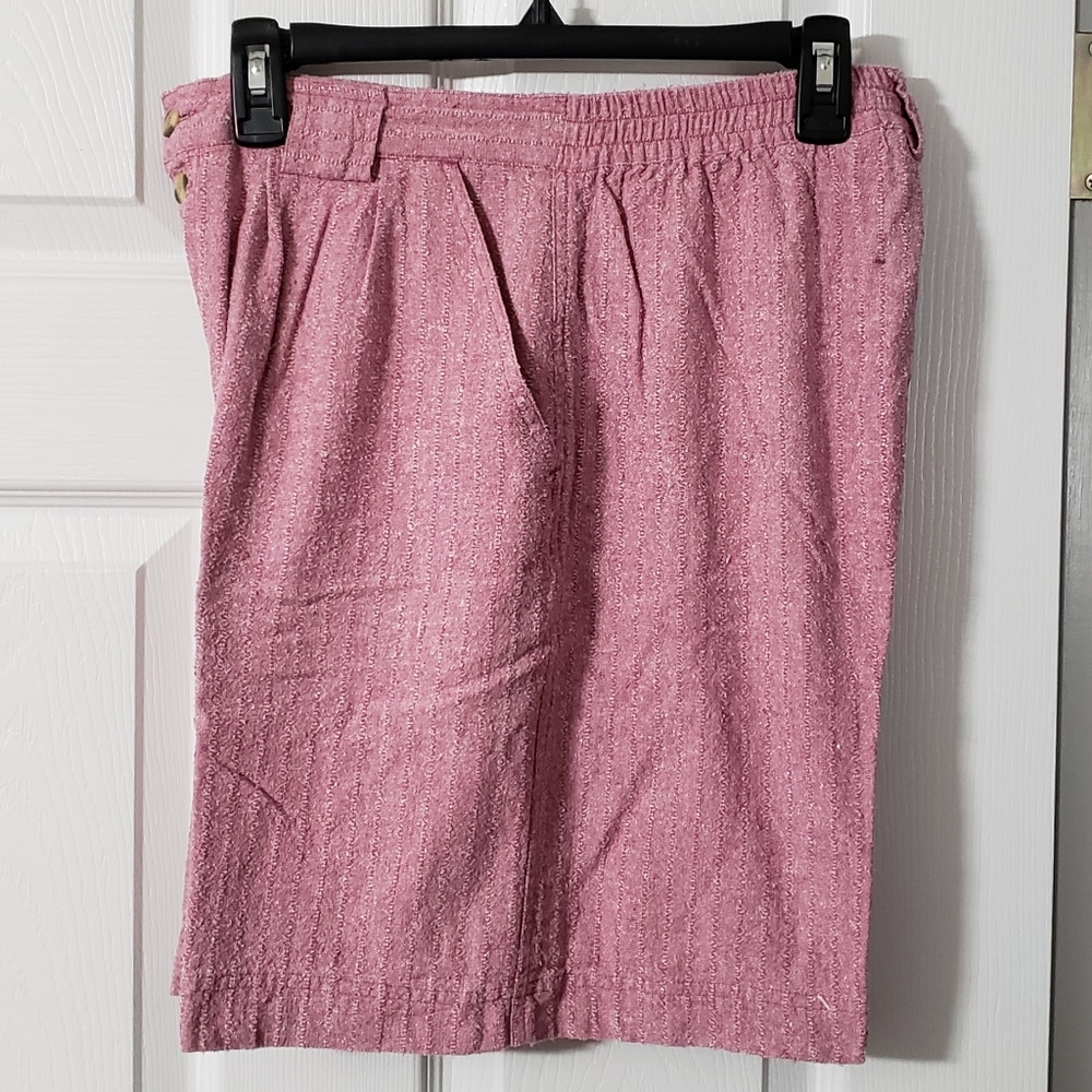 Ladies 100% Silk Vintage Silk Exchange Pleated Casual Shorts